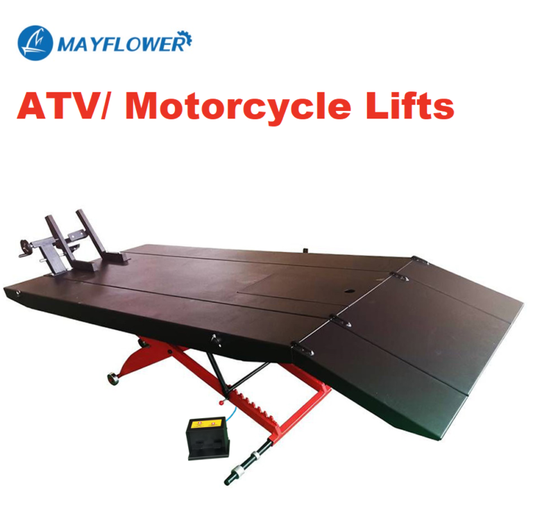 Mayflower Motorcycle Lift ATV Lift Table 1500 LB Air Operated with Side